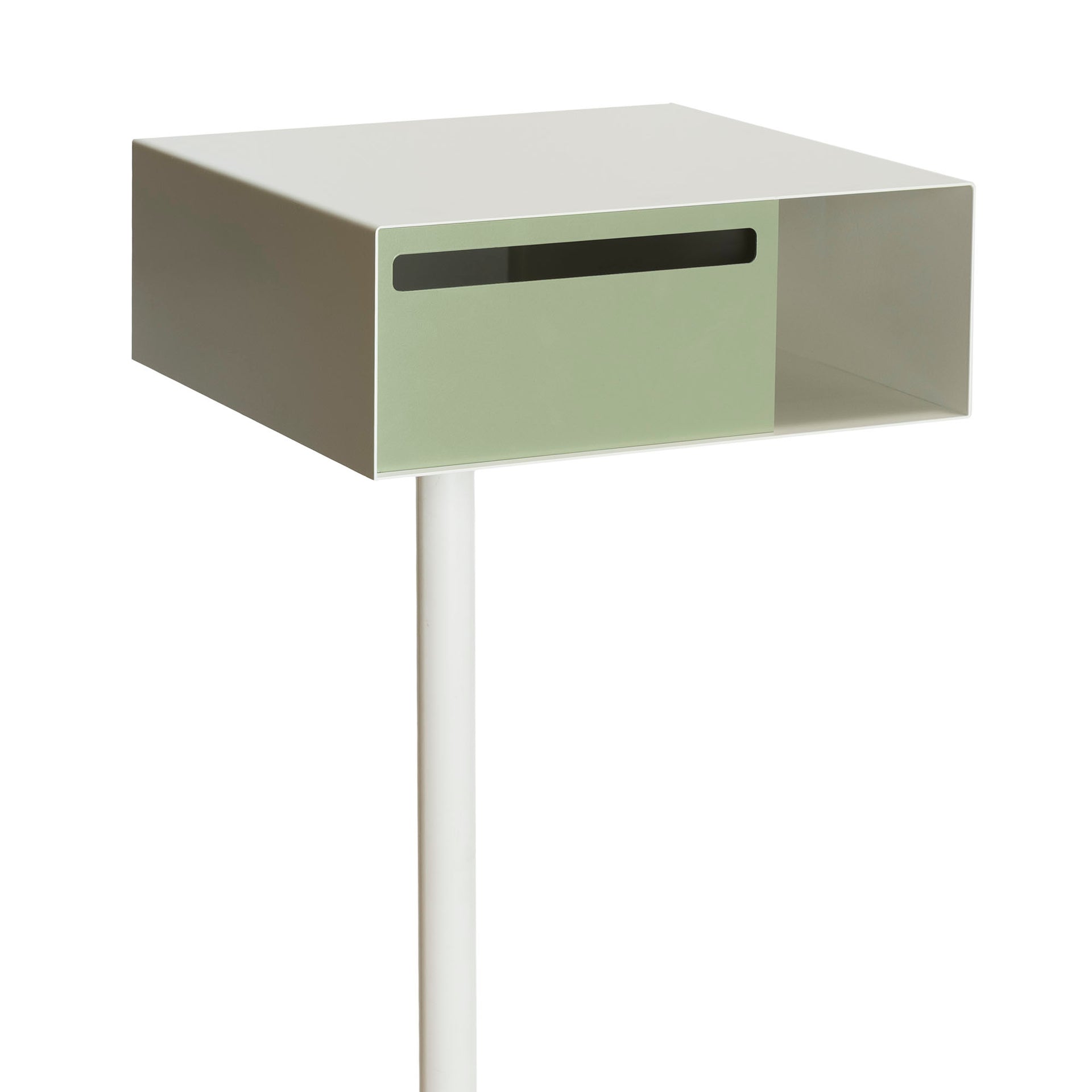 Basel Letterbox Colorbond Surfmist